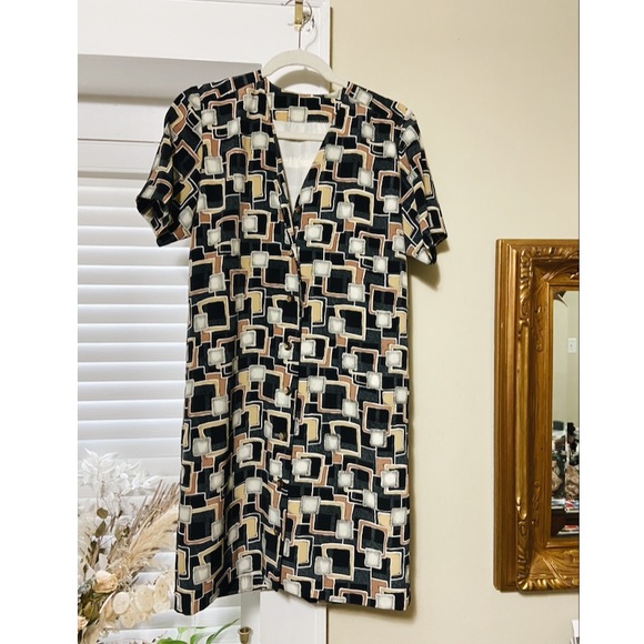 Vintage dress with funky fun pattern - Picture 1 of 4